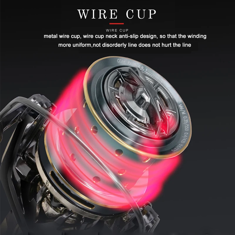 Carrete de pesca DEUKIO GX10000, carrete totalmente metálico, arrastre máximo, alta velocidad, 11 + 1BB, carrete giratorio para carpa, agua salada para accesorios - imagen 4