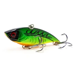 1 Uds VIB Pesca 6,5 cm 10,7g se hunde vibración cebo duro de plástico Artificial Crankbaits triple anzuelos de Pesca