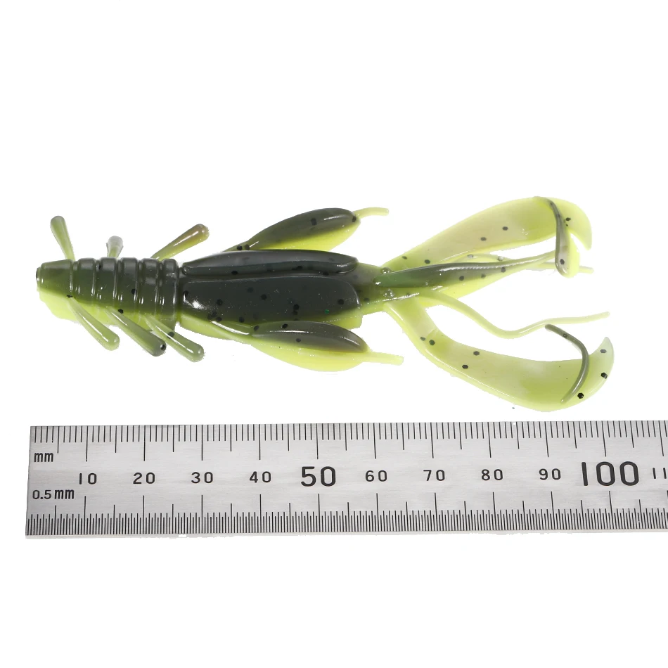Cebo blando de 5 unids/lote, 11cm, 12g, estilo de doble cara, Señuelos de Pesca de criatura perfecta para aguas profundas y poco profundas - imagen 2