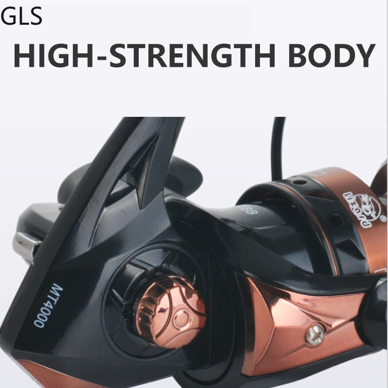 Carrete de pesca giratorio de alta resistencia, serie MT, 1000-7000, 13BB, 5,2: 1/4, 7:1, Boutique, para agua dulce, nuevo - imagen 4