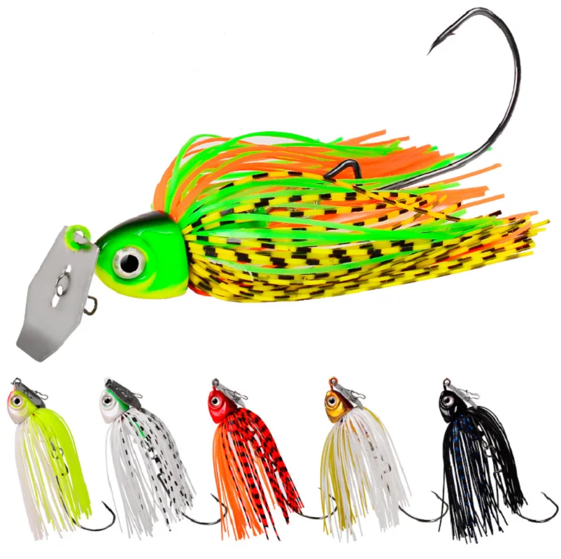 Señuelo de pesca sin tejer, cebo giratorio, zumbador, Wobbler, Chatterbait, Lucio, pez Walleye, 12G, 15G, 20G, 25G, 1 pieza - imagen 3