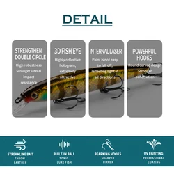 Bearking Señuelo Duro 13 cm – Bolas de Tungsteno y Lances Largos