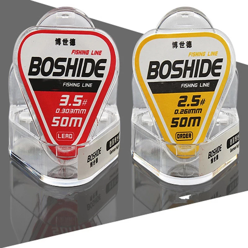 Línea de pesca de 50m, competición de pesca, cable de pesca súper fuerte, línea más invisible, sin memoria, línea de nailon recubierta de fluorocarbono - imagen 5