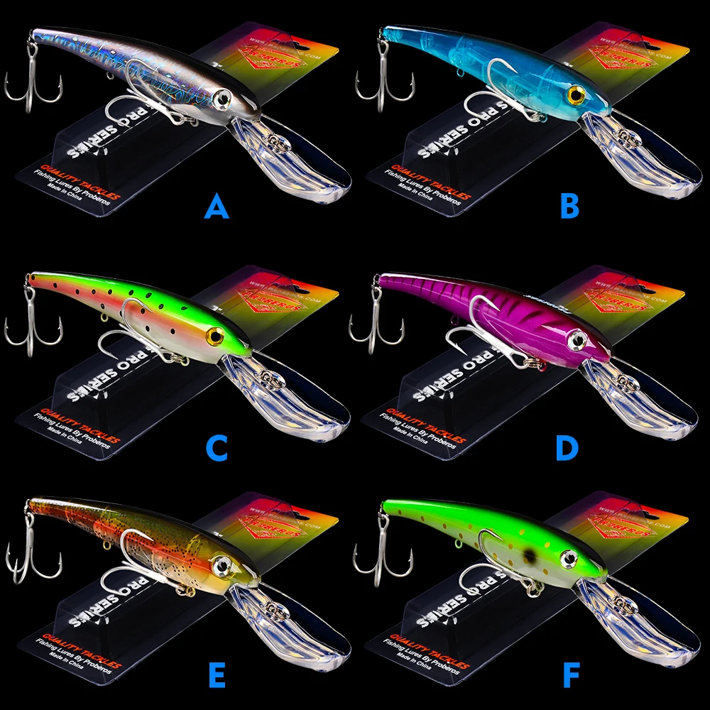 PROBEROS-señuelo de pesca de 41g/20cm, 10 colores, aparejos de pesca con gancho 2/0 #, cebos grandes - imagen 3