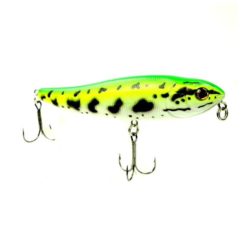 Lápiz de señuelo de pesca Stickbaits, cebo de pececillo Artificial, 95mm15g, manivela de ojo 3D, cebos duros, superficie de agua superior, Fish Tack Isca, 1PC - imagen 5