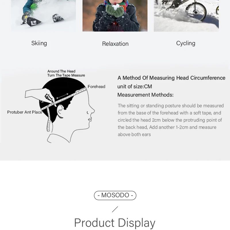 Experimente la emoción de los deportes de invierno con los innovadores métodos de medición de circunferencia de la cabeza de Mosdoo
