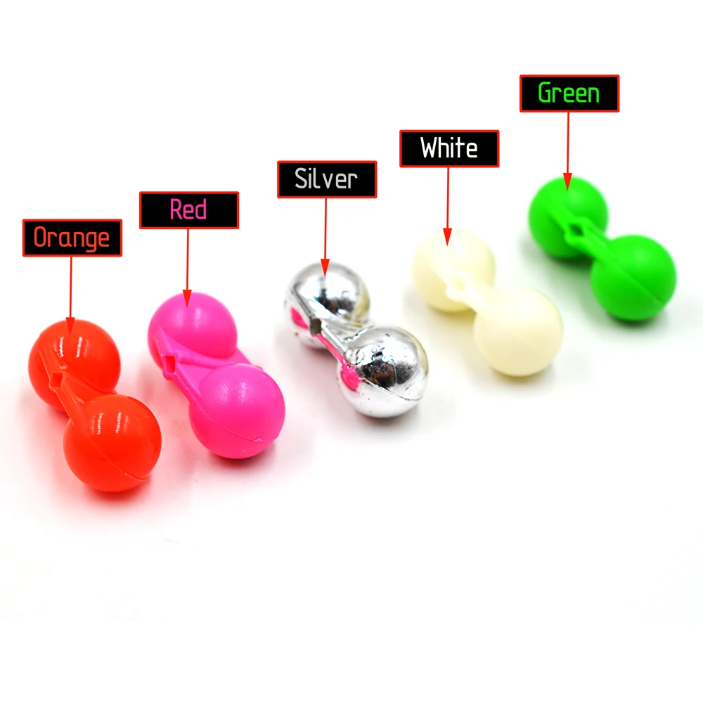 MNFT-sonajero doble para pesca, alarma de cebo para mordedura de pescado, atractor ABS portátil, accesorio para atraer peces, 20 unidades - imagen 3