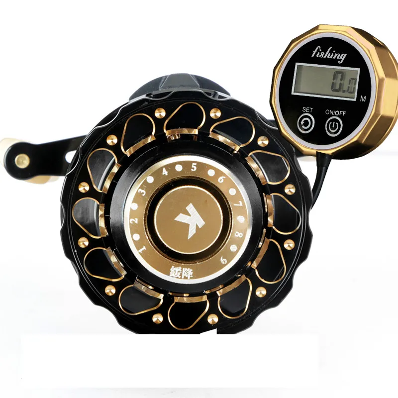 Carrete De Pesca izquierdo/Derecho con pantalla Digital, 8 rodamientos, 3,6: 1 - imagen 3
