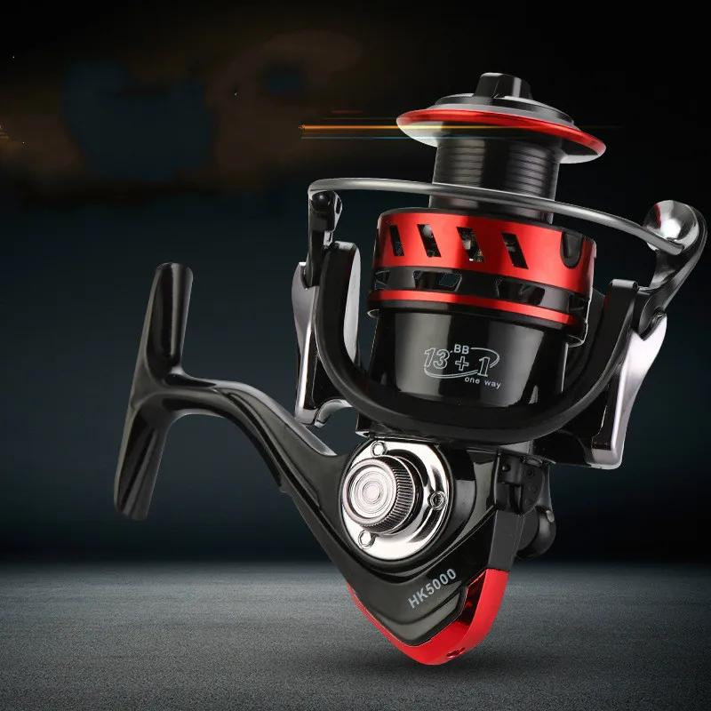 Carrete giratorio 13BB + 1 Bola De rodamiento 1000-7000s, bobina De Metal, ancla, barco, ruedas distantes - imagen 4