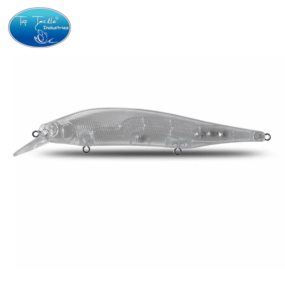 Cf señuelo ABS transparente sin pintar, cebo en blanco, 125mm, 16,5g, Minnow-03 #, cebo con cuenta de tungsteno, transferencia por gravedad, Lucio - imagen 4