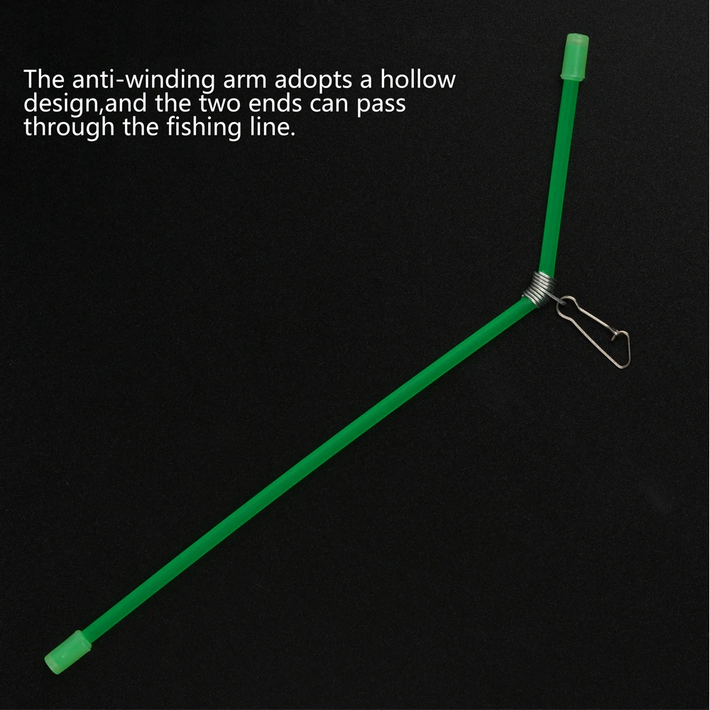 Alimentador antienredos de 15 piezas para pesca, Conector de equilibrio de tubo con broche giratorio, accesorios de aparejos de pesca marina de latón - imagen 4