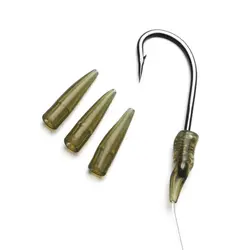 Cono de goma de manga suave antienredos para Chod Helicopter Rig, herramienta de alimentador de método de pesca, accesorio de pesca de carpa Micro, 50 piezas