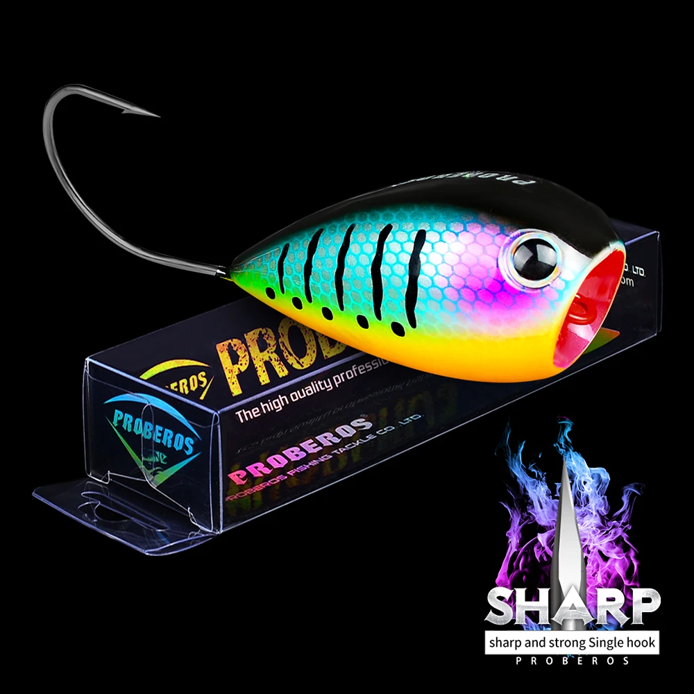 Señuelos de Pesca flotantes, cebos artificiales de 12g-0,42 oz/5,2 cm-2,05 "con un solo gancho, aparejos de pesca - imagen 5