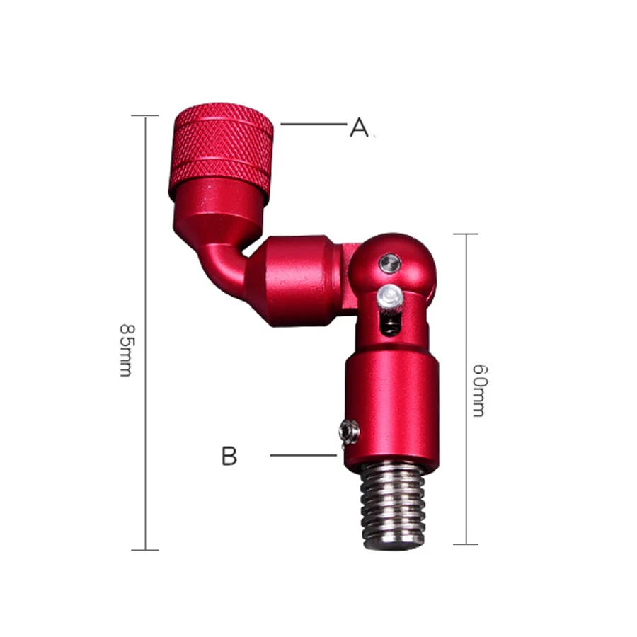 Herramienta de redes de carpa, accesorios plegables de inclinación de pesca gruesa, Conector de liberación rápida, junta de Barbel, Red de aterrizaje de aleación de aluminio - imagen 2