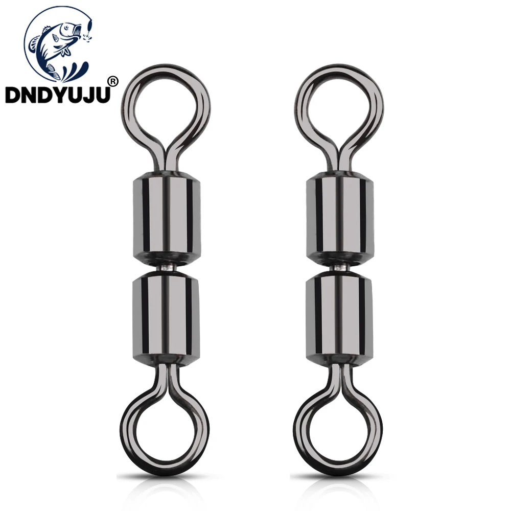 DNDYUJU-conector giratorio de pesca de acero inoxidable, accesorio giratorio de alta velocidad, doble rodamiento, 30/50 unidades
