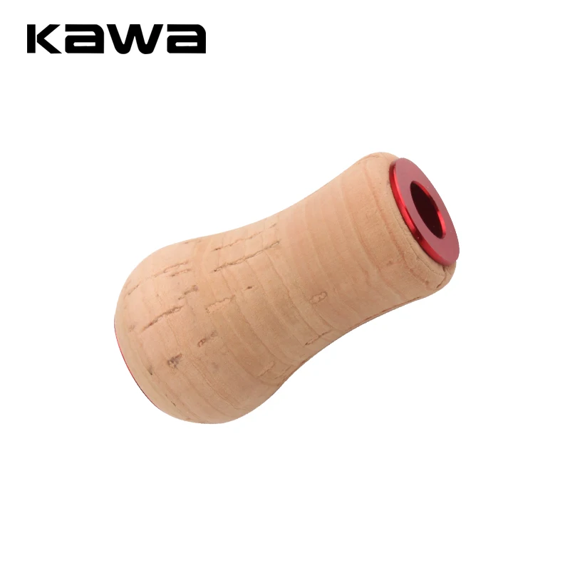 Kawa1pc-manga de carrete de pesca de madera suave, longitud de 41mm, peso DIY, 6,8 g/unidad, incluye 2 uds. De rodamientos y 4 Uds. De arandelas