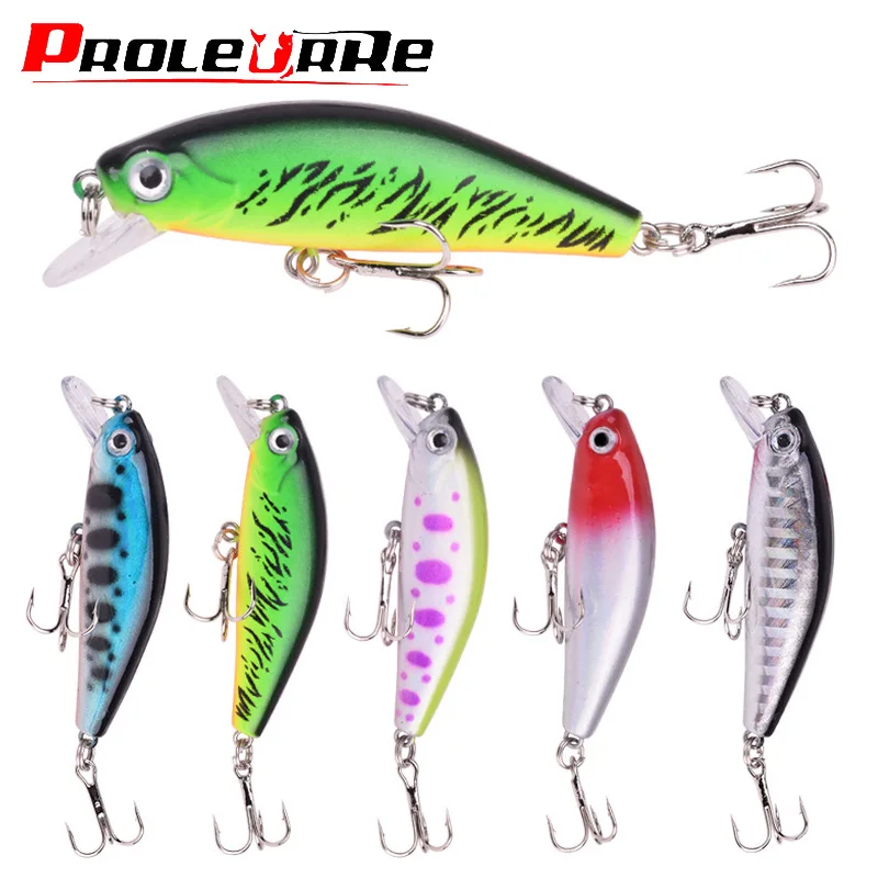 Wobblers de hundimiento, Señuelos de Pesca de Minnows de 5,5 cm, 6g, Crankbait a rayas, cebo duro Artificial, carpa, lubina, SwimBait, aparejos de plantilla para Pesca, 1 ud.