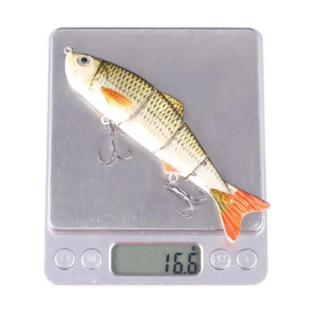 Señuelo de pesca Wobblers que se hunden, secciones multiarticuladas, cebo duro Artificial, Swimbait, herramientas de pesca de carpa, 1 Uds., 12cm, 16,6g - imagen 3