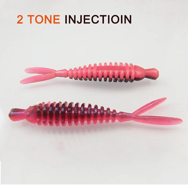 ESFISHING-SEÑUELOS DE gusano para Pesca, cebos blandos de silicona Artificial, cola de carretilla, remolque de 62mm, alta calidad - imagen 5