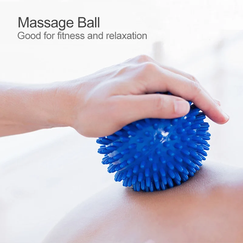 Mosodo-Bola de masaje con púas, masajeador con punto de gatillo, 9cm, alivio del estrés, bolas de pie, estiramiento, ejercicio, Yoga, equipo de Fitness - imagen 3