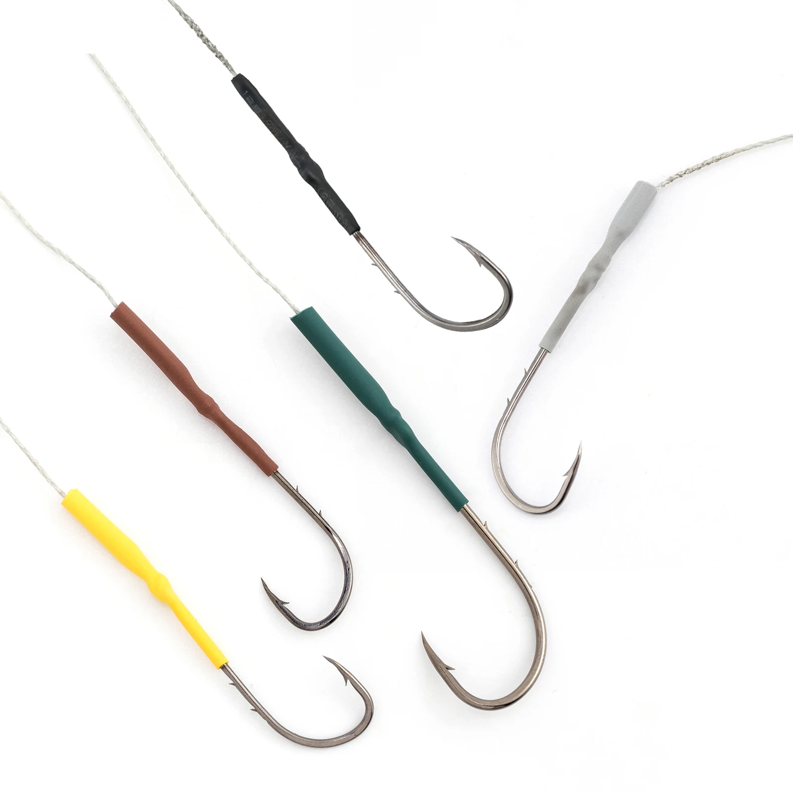 Tubos termorretráctiles de silicona mate para pesca de carpa, accesorios de pesca de carpa, 20/100 piezas, aparejo de pelo, Terminal de aparejo - imagen 2