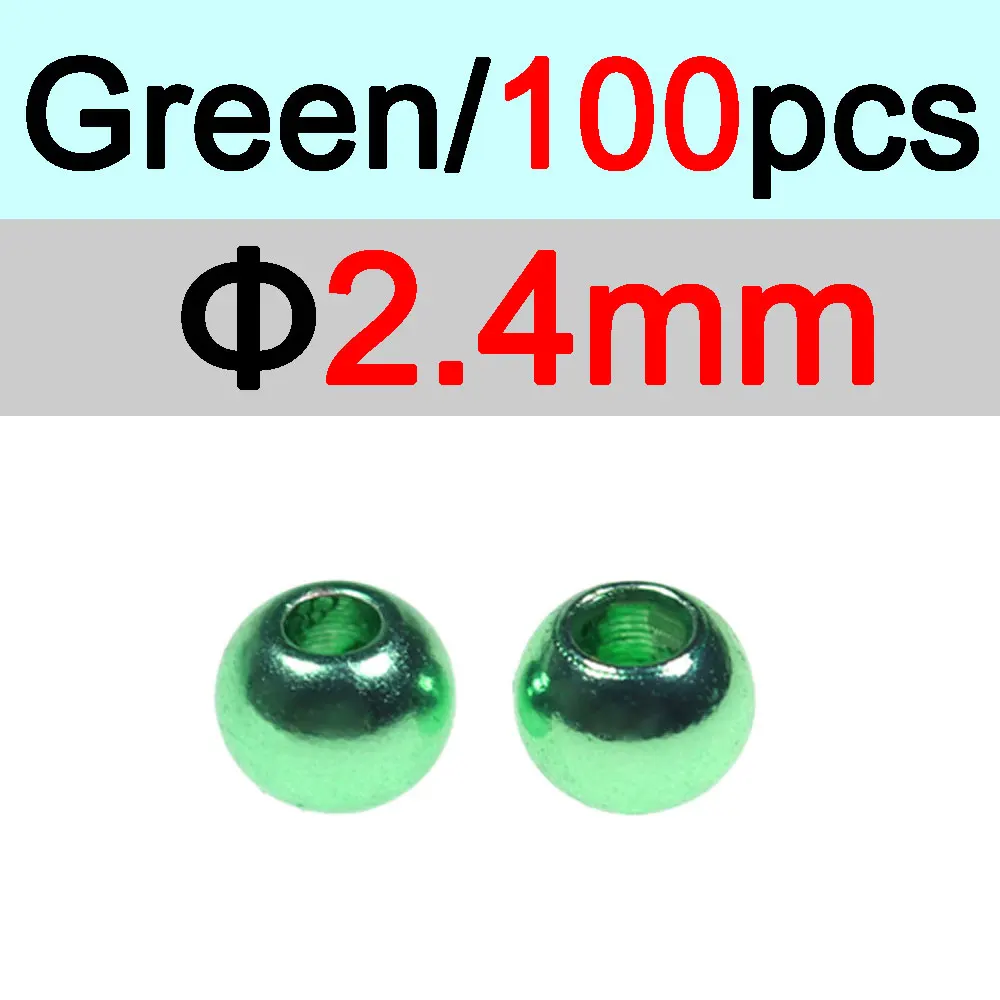 2.4mm Green 100pc