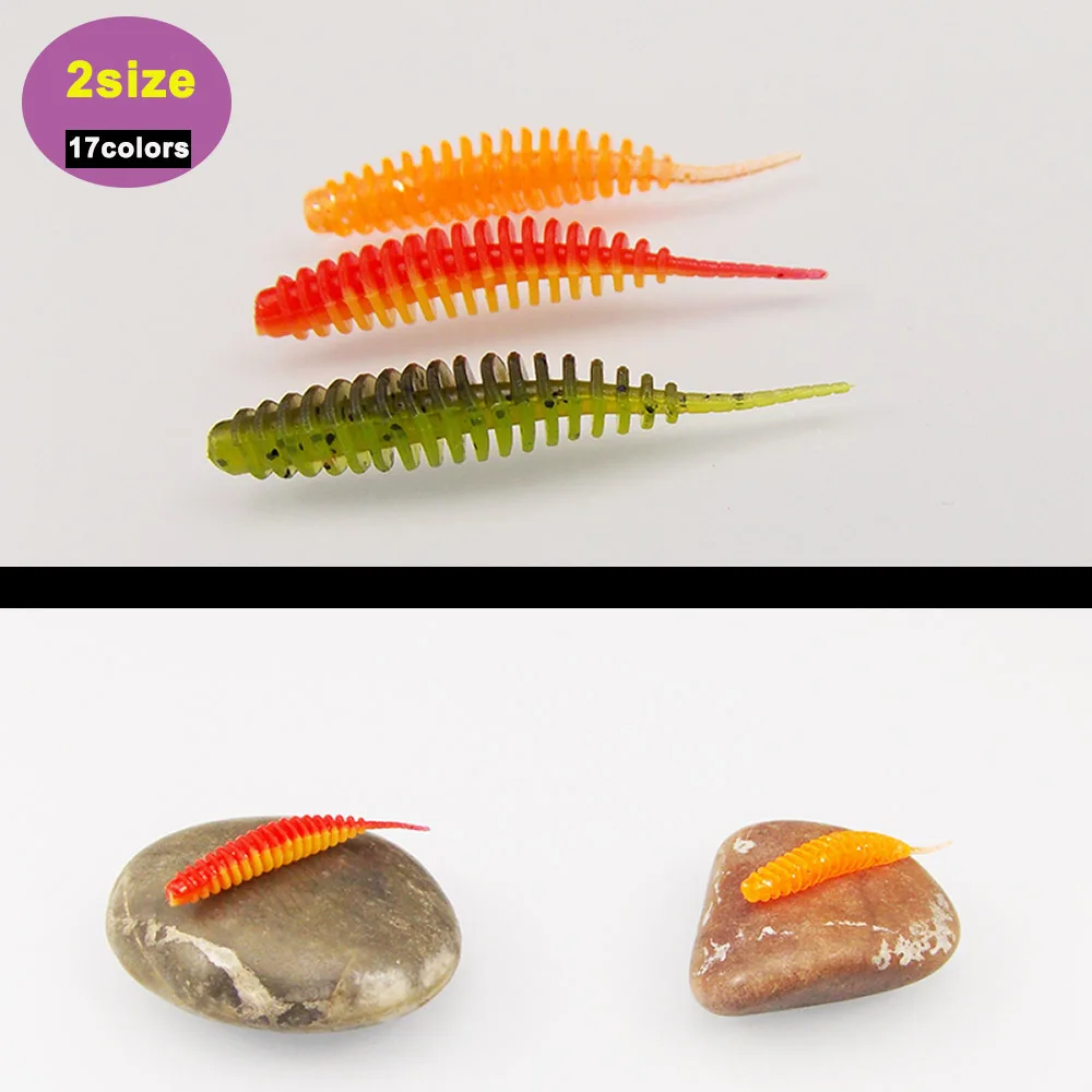 KESFISHING-Cebo Artificial de silicona para Pesca en hielo, señuelo suave de 38mm, 50 unidades - imagen 2