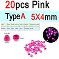 20 Pink 5x4mm A