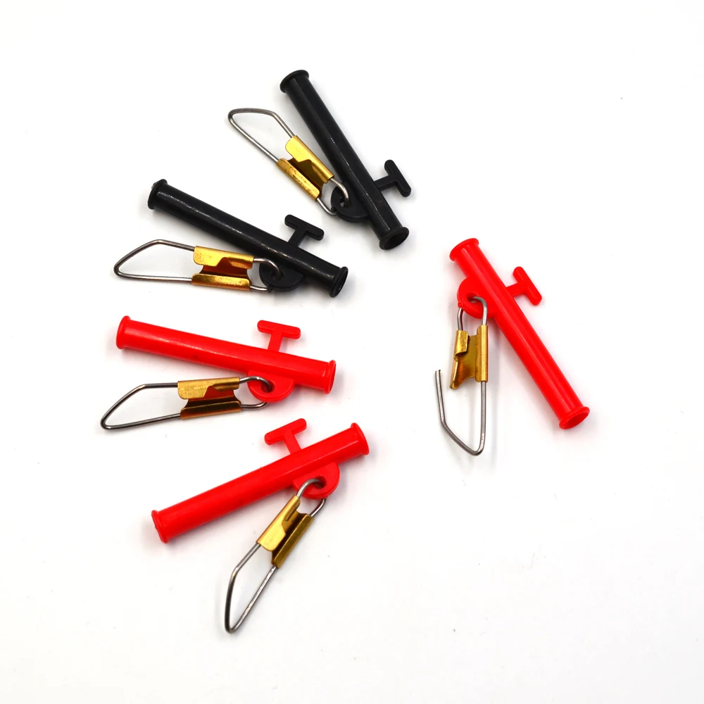 MNFT 20 piezas sedal de pesca, deslizamiento de plomo, cabeza de plástico, giratorio, gancho de pesca, giratorios para cuerda de Pin rápido, soporte de gancho - imagen 4