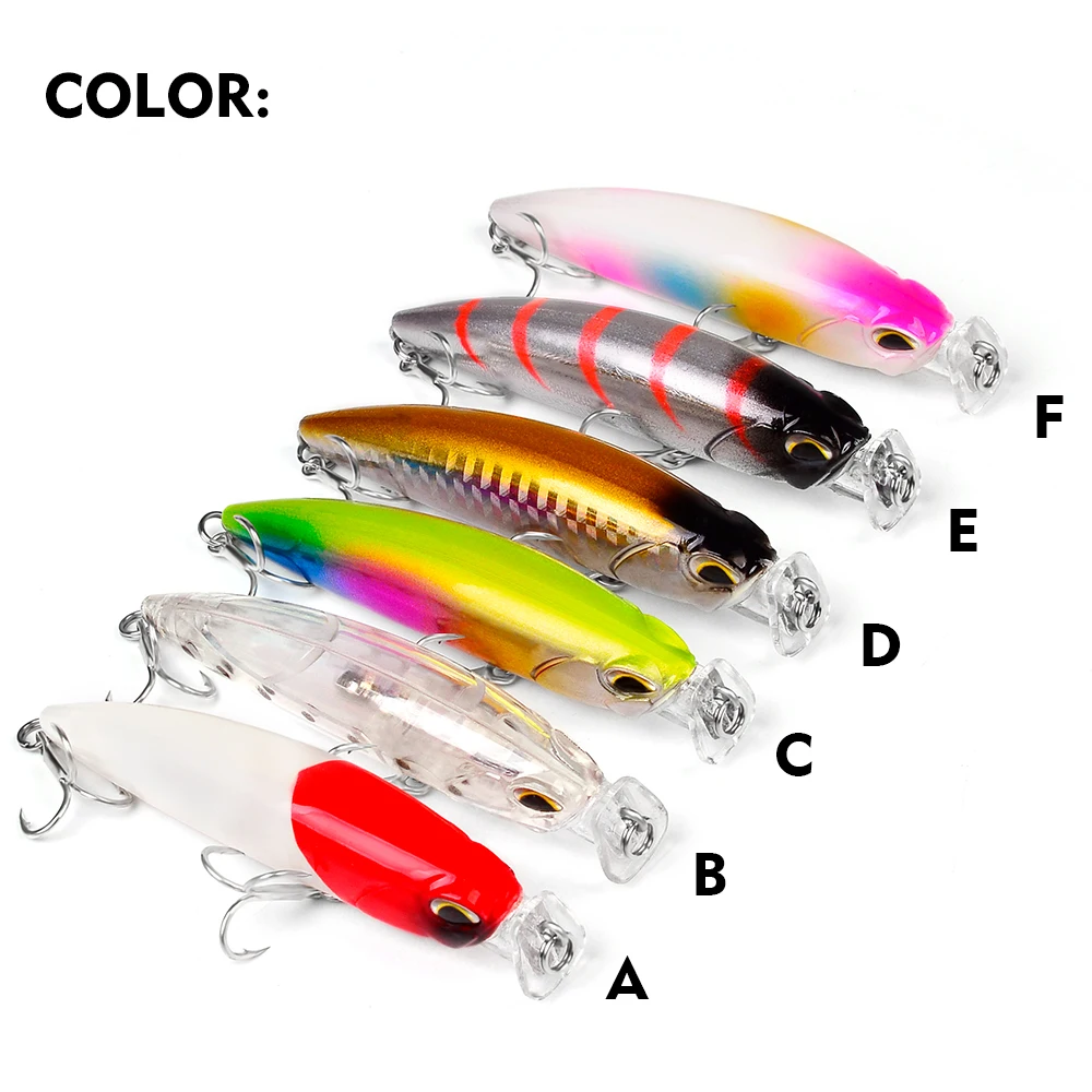 PROBEROS-señuelos de pesca flotantes, cebos duros artificiales, aparejos de pesca de lubina, 8cm-10g, 1 unidad - imagen 4