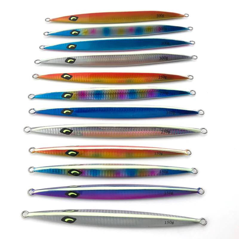 OBSESSION-señuelo de pesca Vertical, anzuelo luminoso de hundimiento rápido de Metal, 150g, 200g, 250g, 300g, aparejos de pesca - imagen 4