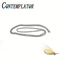 Cadena de cuentas de ojos para serpentinas/sanguietas/Nymph, accesorios de atado de moscas de brillo metálico, fácil de hacer, 1,5mm/2,0mm/2,4mm/3,0mm