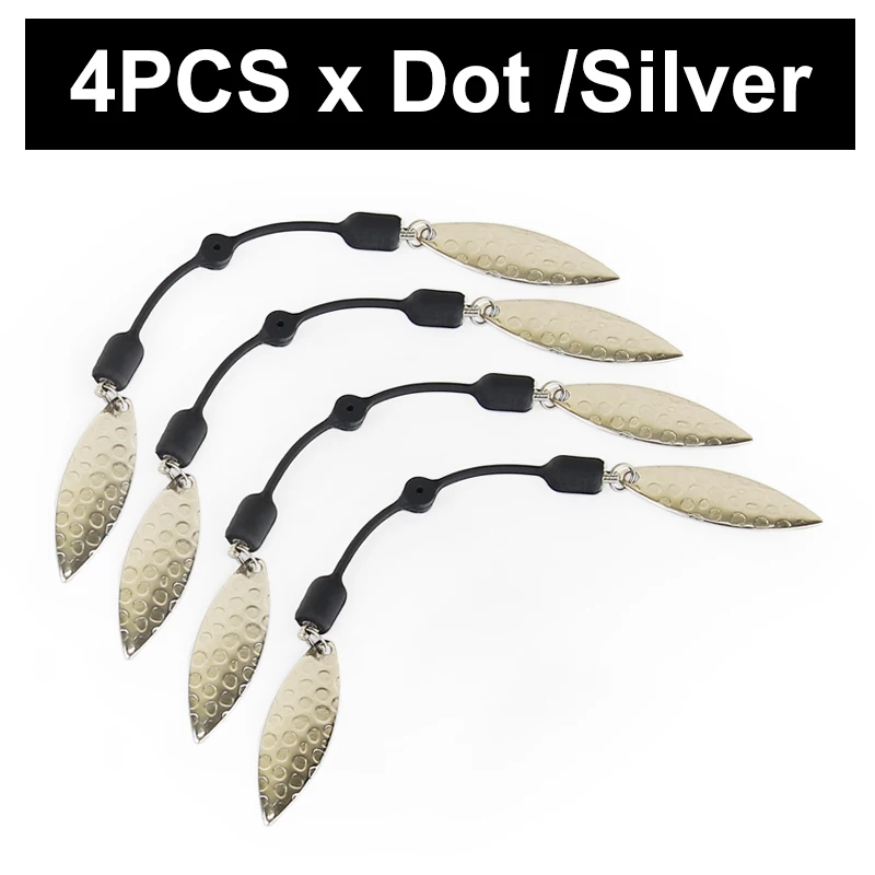 4pcs x Dot Silver