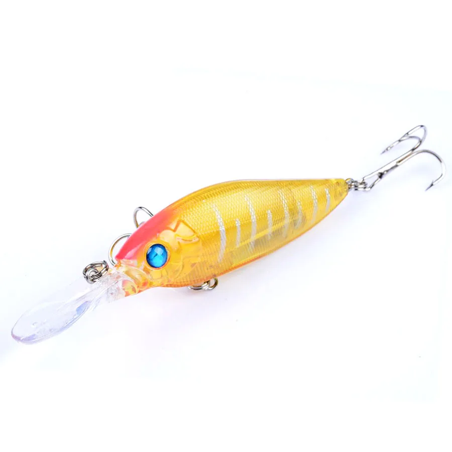 Vibrador de 1 pieza para Señuelos de Pesca, cebo duro Vib, Wobblers artificiales para curricán, carpa, Crankbait, aparejos de pesca Swimbait 3d, ojos de pez - imagen 3