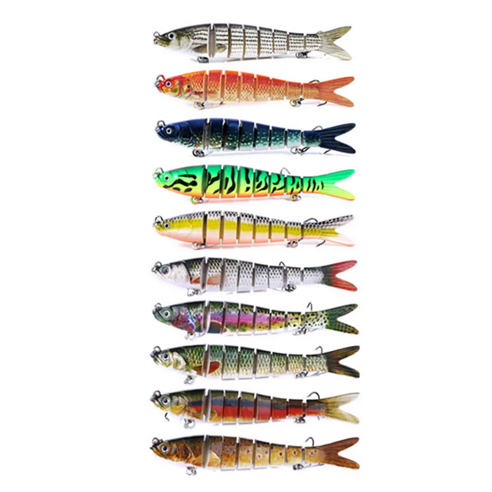 Señuelos de pesca Swimbait cebo duro realista 137mm 27g señuelo con anzuelo triple señuelos multiarticulados para lubina trucha carpa aparejos de pesca - imagen 4