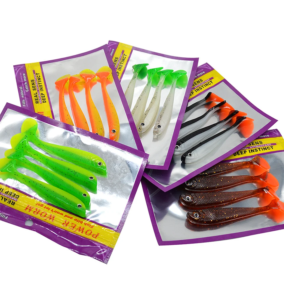 4 unids/lote 110mm/6g de señuelo de pesca de cebo Swimbait Atificial cebos de pesca de Pesca de Mar aborda Wobblers cebos blandos - imagen 3