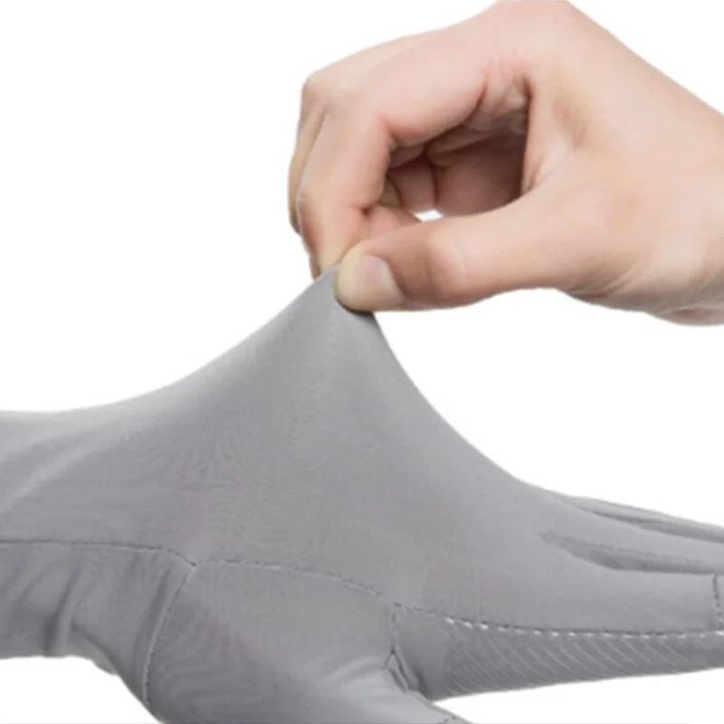 1 par de guantes de pesca para hombres y mujeres, guantes de seda helada de medio dedo, guantes para exteriores, guantes antideslizantes con protección solar de verano, guantes con protección solar - imagen 4