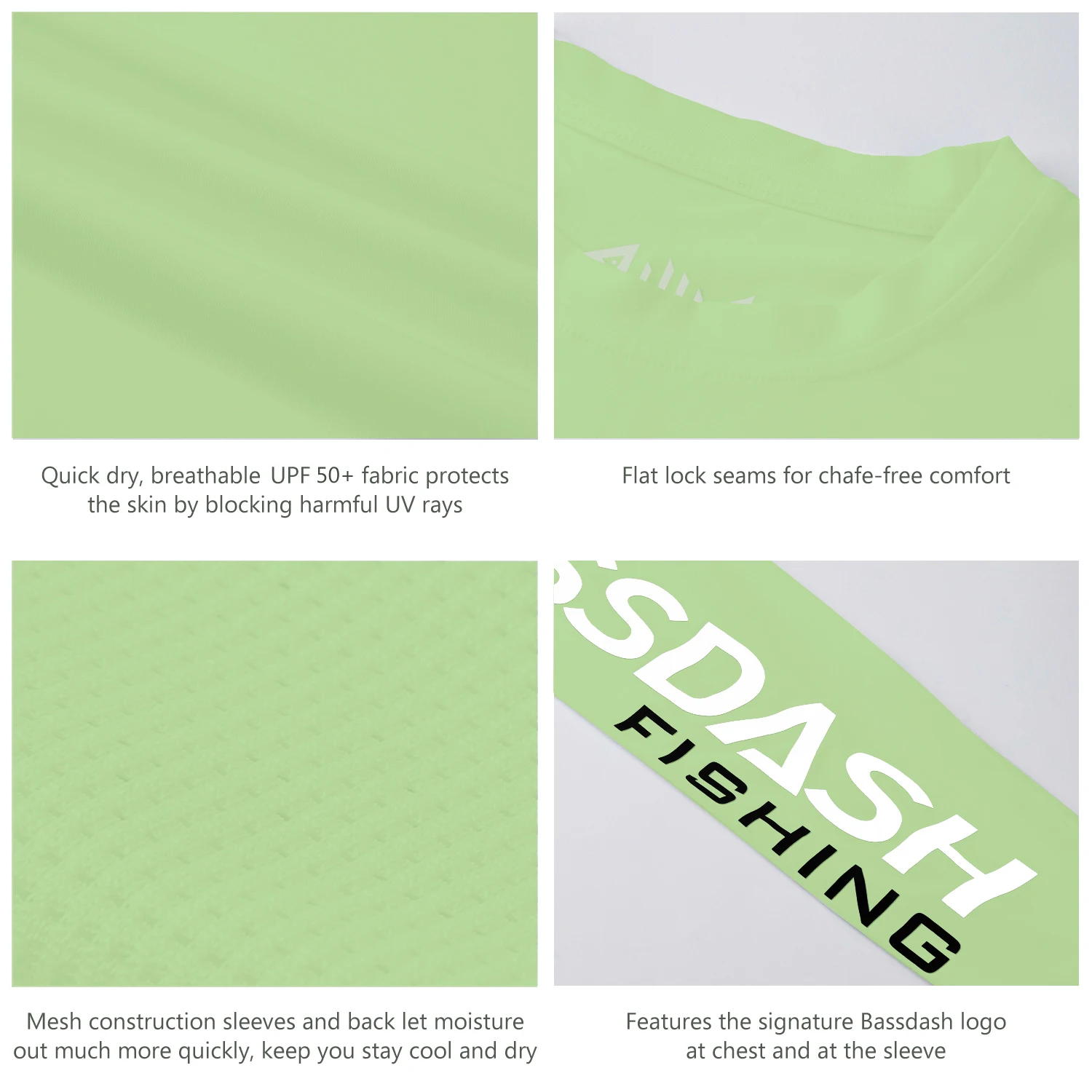 Bassdash-camisetas de pesca UPF 50 + para jóvenes, camiseta de manga larga con protección UV para niños y niñas - imagen 5