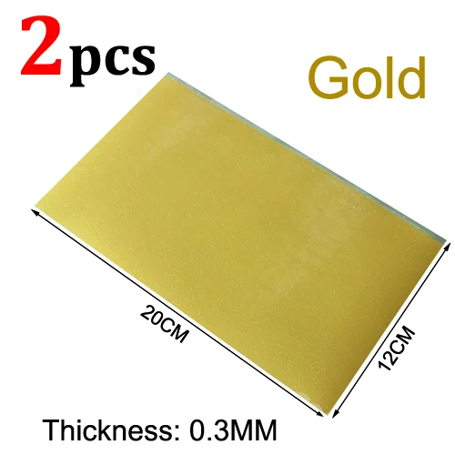 2pcs gold 0.3mm
