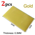 2pcs gold 0.3mm