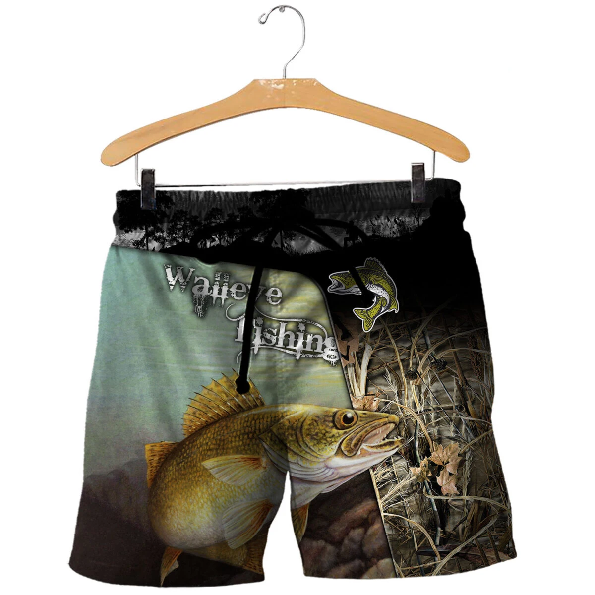 Pantalones cortos pesca atún y Lucio estampado 3D verano - imagen 4