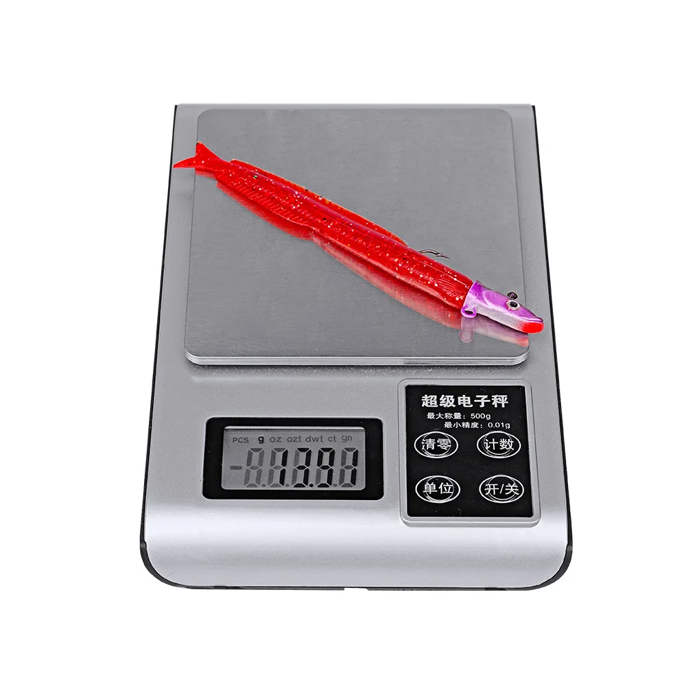 5 unids/bolsa Minnow Jig Head señuelo de pesca señuelo suave para Lucio 14g 12cm cebo Artificial para lubina sábalo de agua salada cebo suave aparejos de pesca - imagen 2