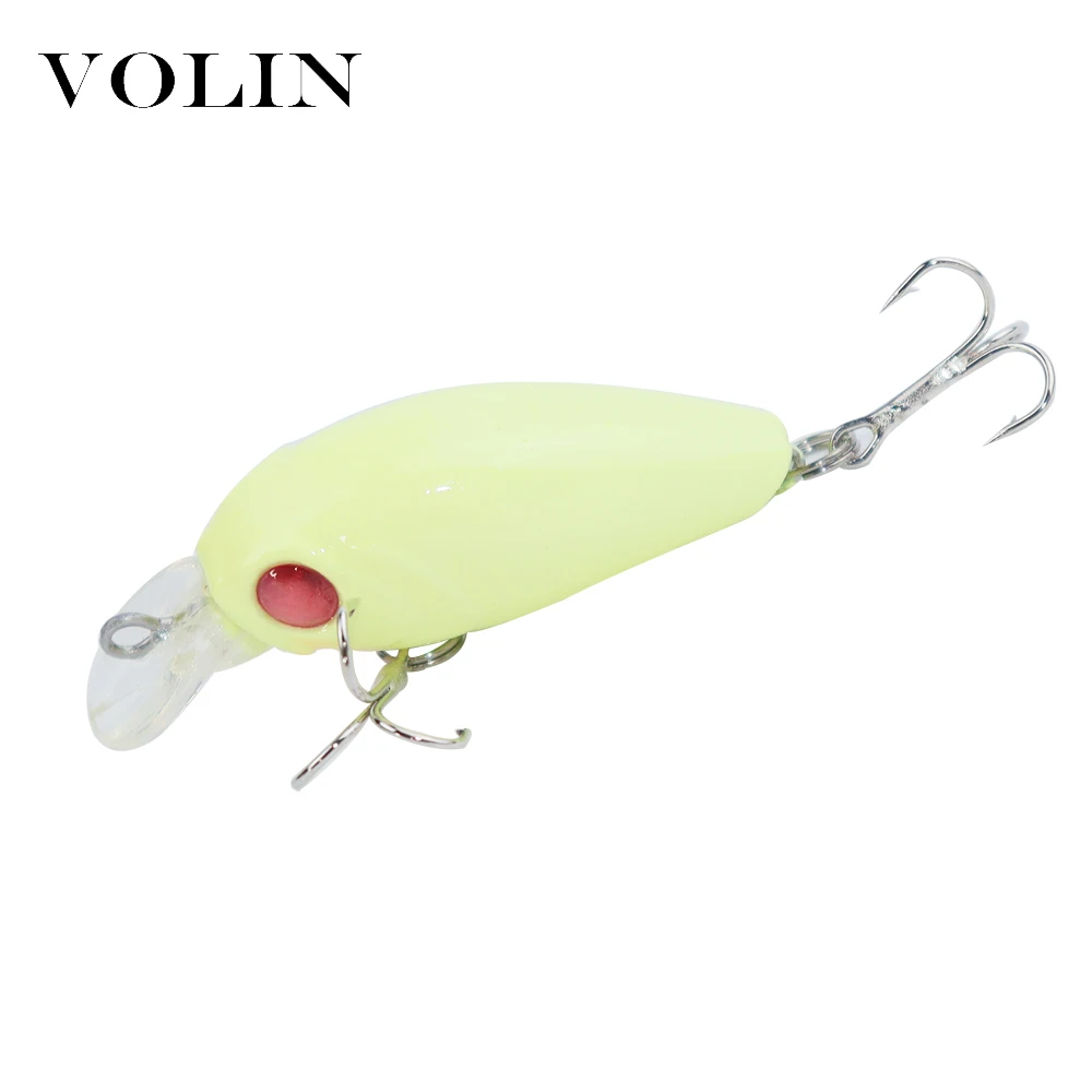 VOLIN-señuelo para pesca de lubina, cebo Artificial de Crankbait, Wobblers, 1 Uds., 45mm, 3,3g, flotante - imagen 5