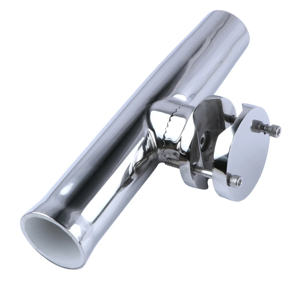 Aparejos de pesca para barco marino, soporte de caña de pescar con abrazadera inoxidable, cubierta ajustable, soporte de barra de barandilla para 32mm-51mm - imagen 3
