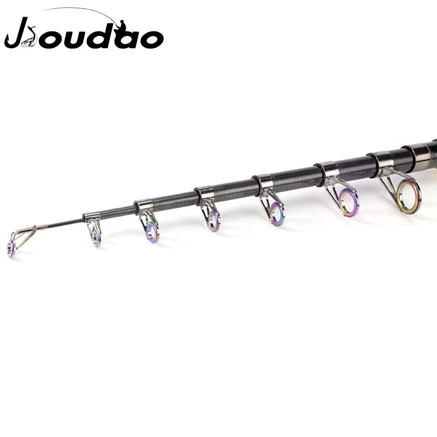 Caña de pescar telescópica Jioudao, caña de pescar de carpa de fibra de carbono súper dura, 1,8 M/2,1 M/2,4 M/2,7 M/3,0 M/3,6 M, caña de pescar de agua salada - imagen 5