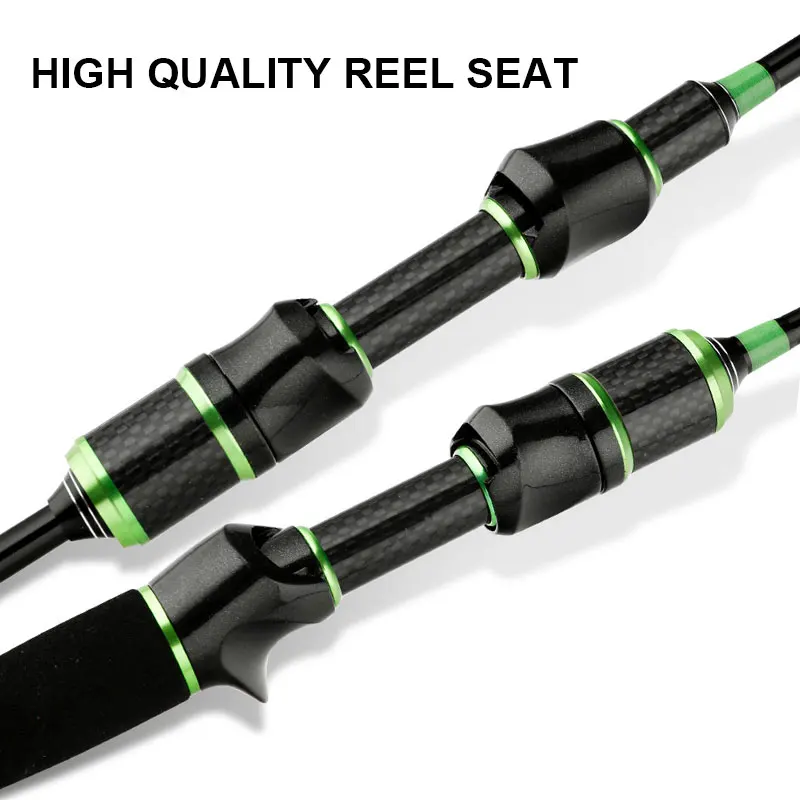 BAKAWA-caña de pescar para trucha, 1,68 m, 1,8 m, mango EVA portátil, Punta sólida, carbono giratorio/fundición, 2-8g, señuelo WT UL Fly, alimentador de carpa - imagen 5