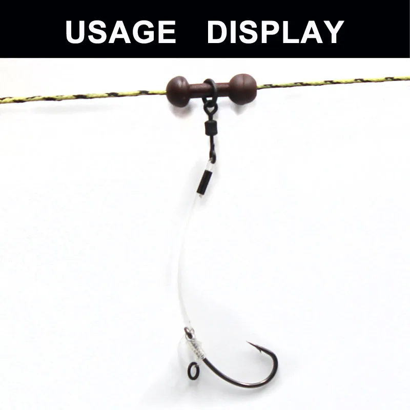 Accesorios de pesca de carpa, 20 unidades, anillo giratorio redondo de cambio rápido, talla de Reino Unido 11, Hannah 360, Chod, aparejos de pesca de carpa - imagen 4