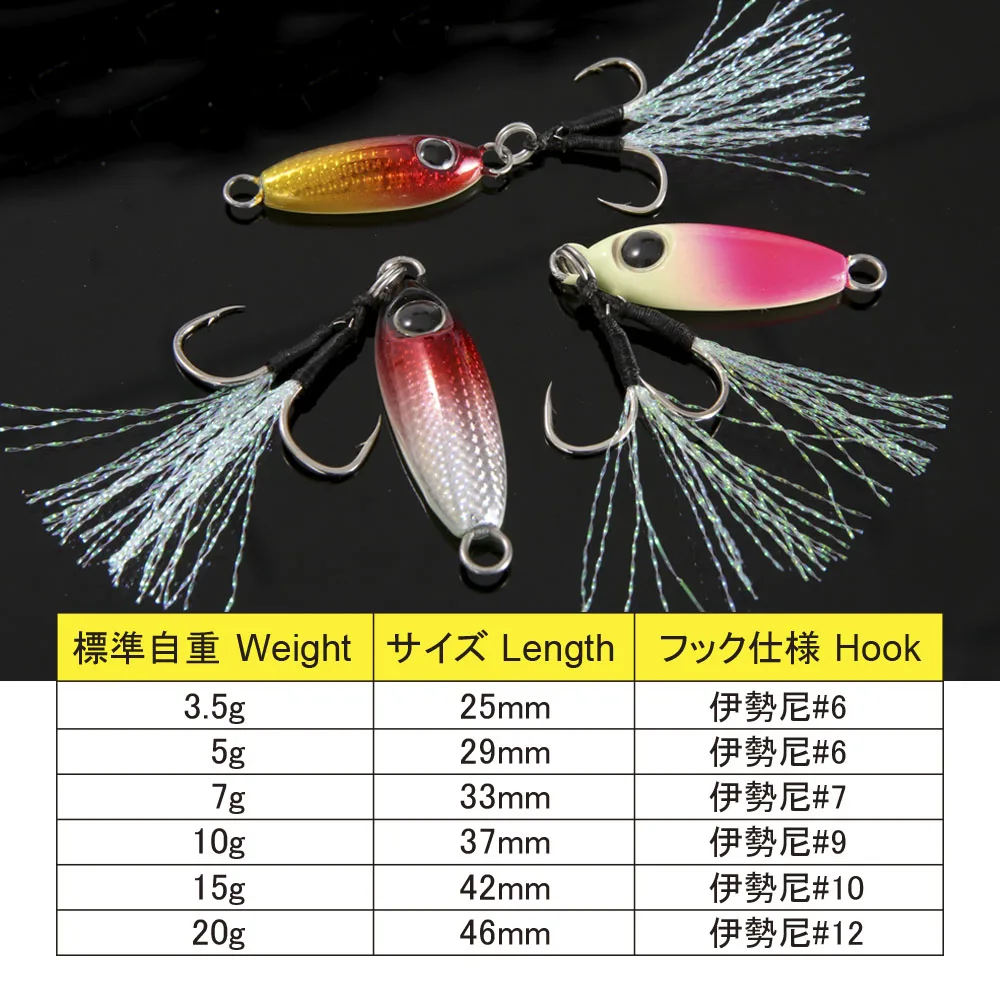 FSTK Micro plantilla Shore Casting Jigging cuchara 3,5G 5G 7G 10G 15G Rockfishing gota lenta Micro plantilla de Metal fundido señuelo de pesca de agua salada - imagen 5