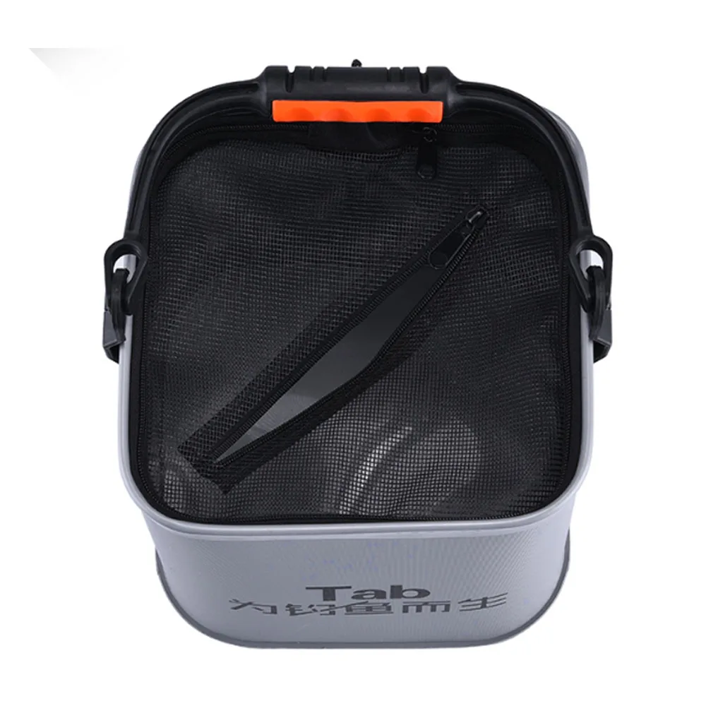 Cubo de pesca plegable para exteriores, cubo grueso de EVA de 5L-13L, caja de pescado vivo, baño, cocina, herramientas de aparejos de pesca X350G - imagen 5
