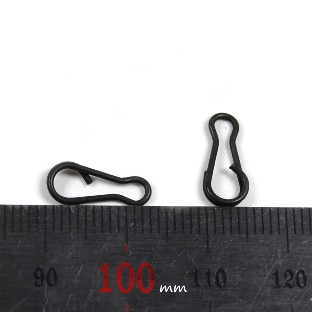 Bimoo-Pinzas Quick Kwik, Color negro mate, Terminal de pesca de carpa, aparejos extremos, 50 unids/paquete - imagen 2